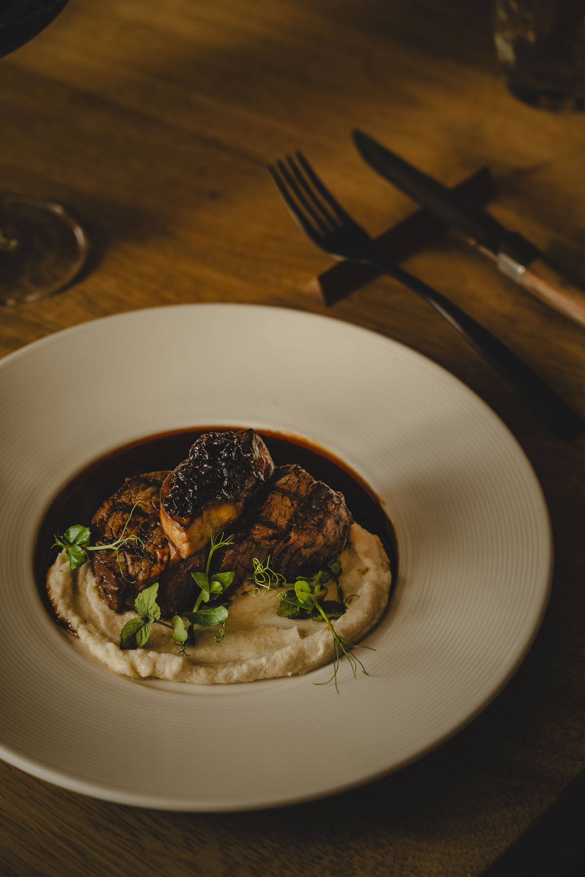 Ambiente sofisticado y acogedor en restaurante Loa. Foto Grimalt de Blanch